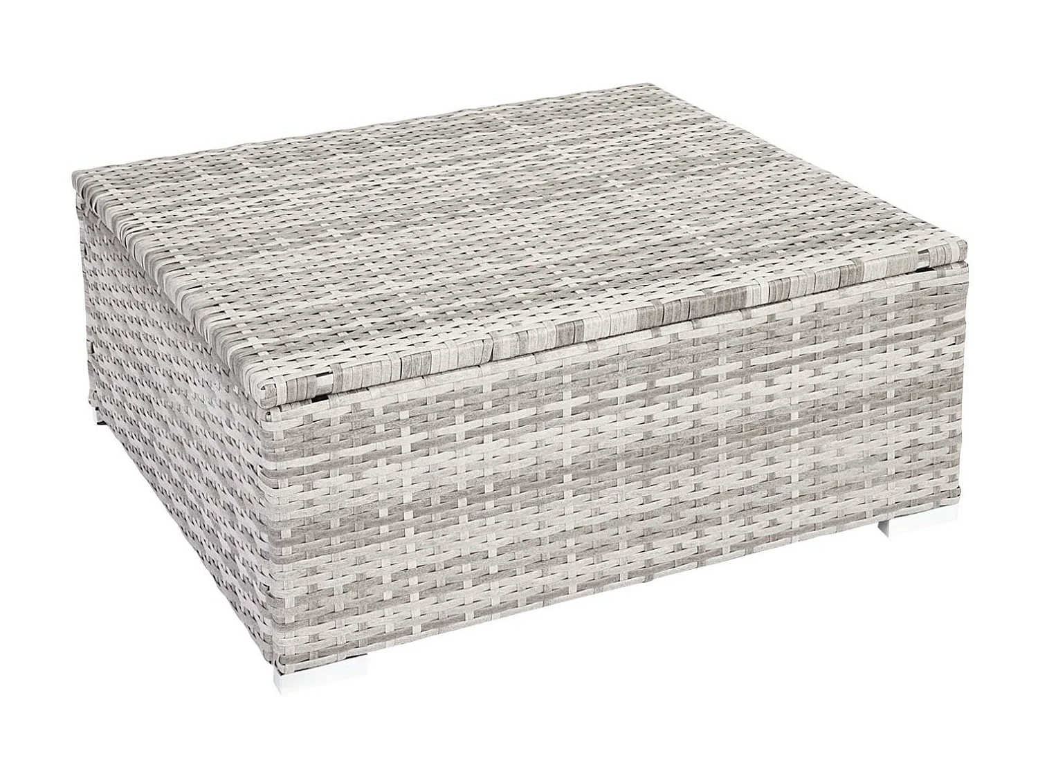 Zestaw polirattanowy Busto,  szary, poduszki kremowe