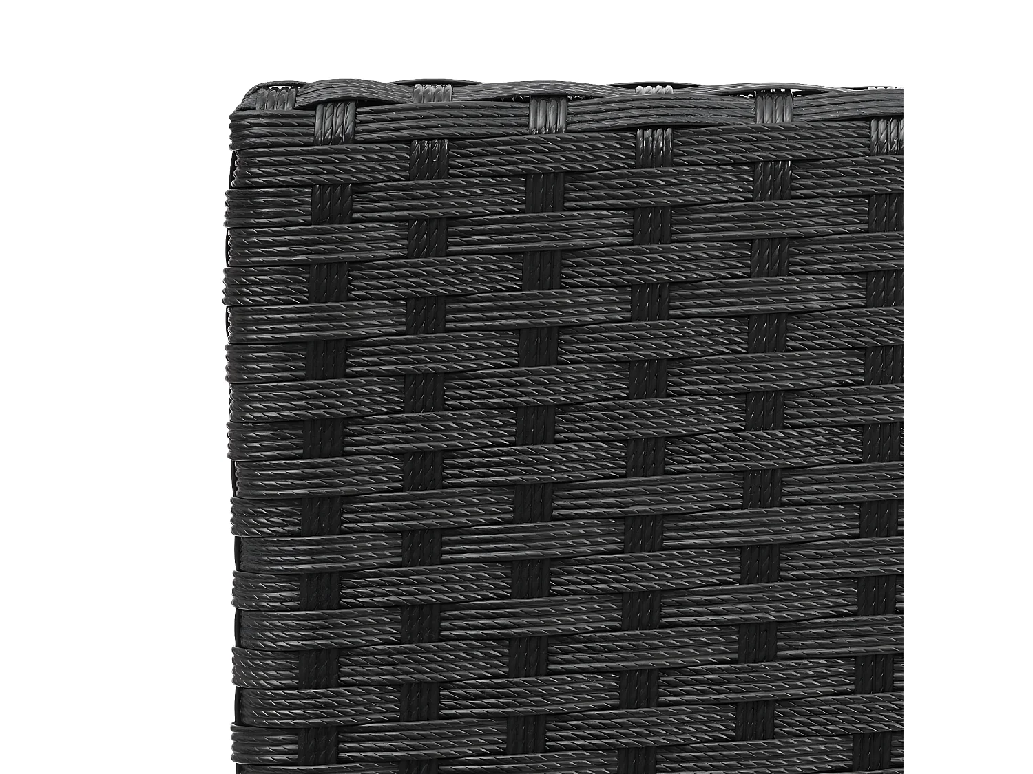 Poly-Rattan Garnitur MCW-F55 (4-teilig), Schwarz, Kissen creme