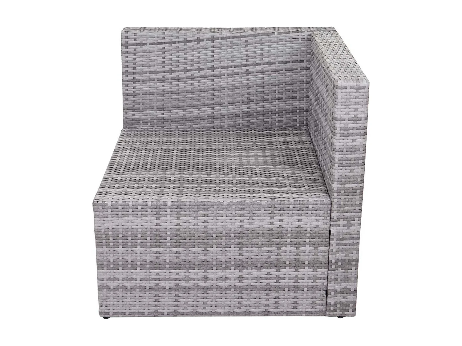Poly-Rattan-Garnitur MCW-D24, Grau, Polster creme