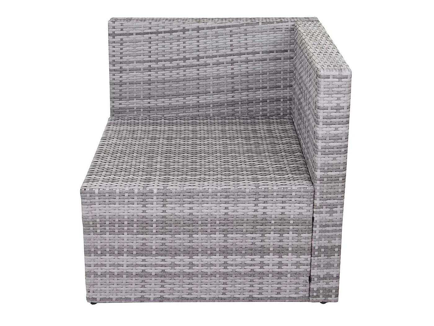 Poly-Rattan-Garnitur MCW-D24, Grau, Polster creme