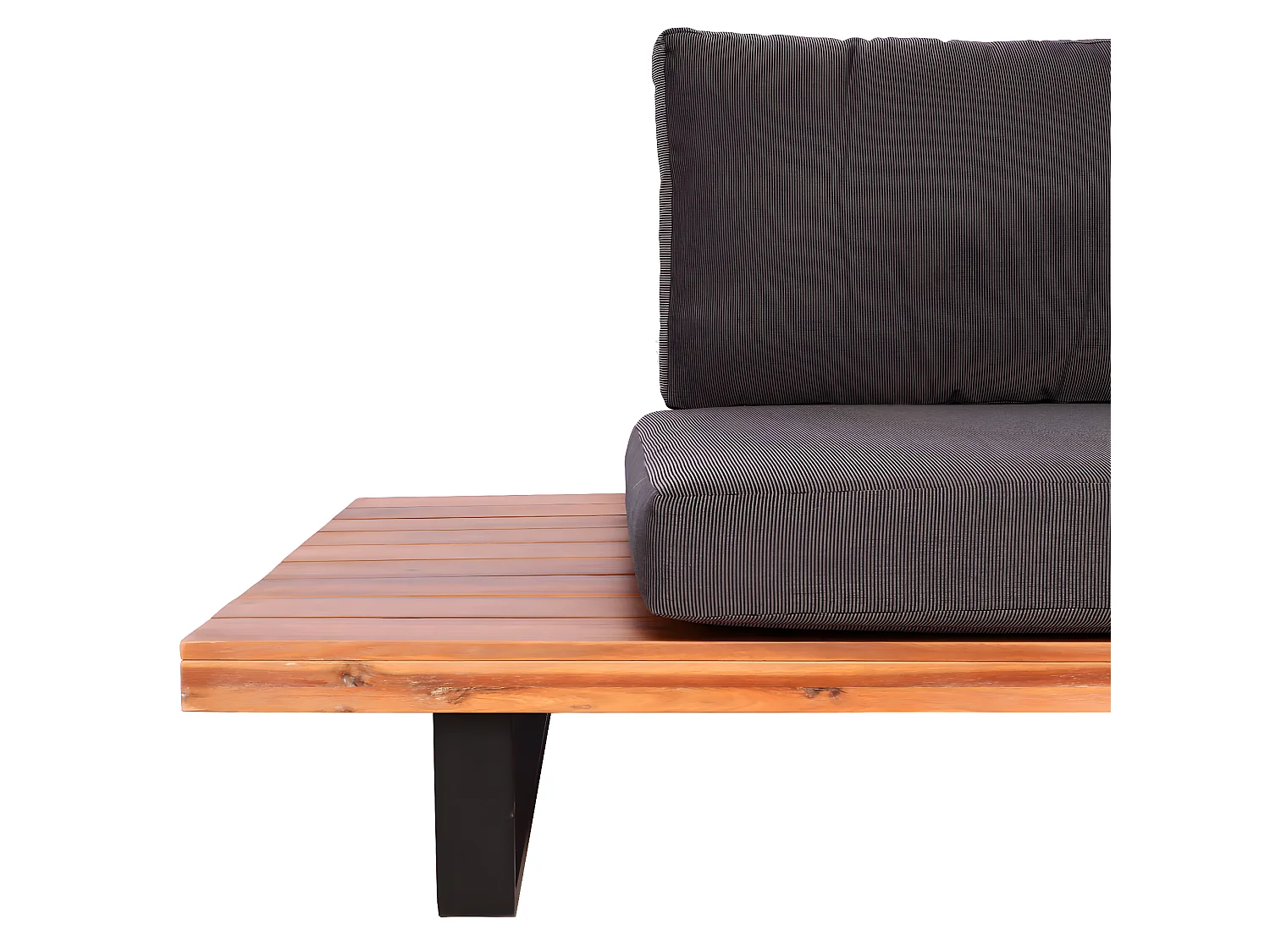 Garten-Garnitur MCW-H54 (4er-Set), Braun, Polster dunkelgrau