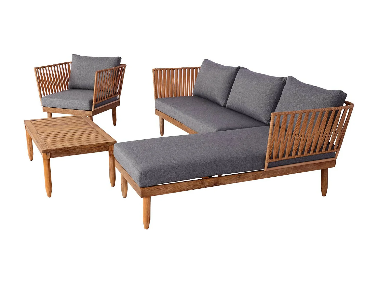 Tuinset MCW-L29 (set van 4),  donkergrijs