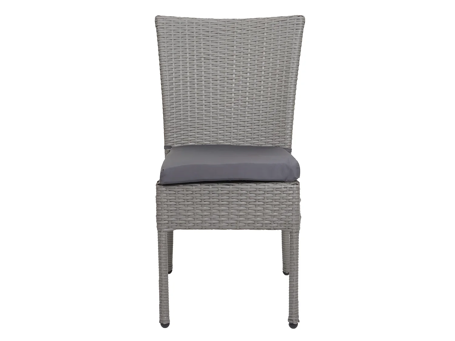 Poly-rattan set MCW-G19 (5-delig),  grijs, donkergrijze kussens