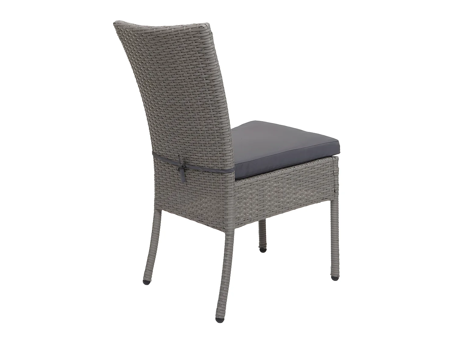 Zestaw polirattanowy MCW-G19 (5-częściowy),  szary, ciemnoszare poduszki