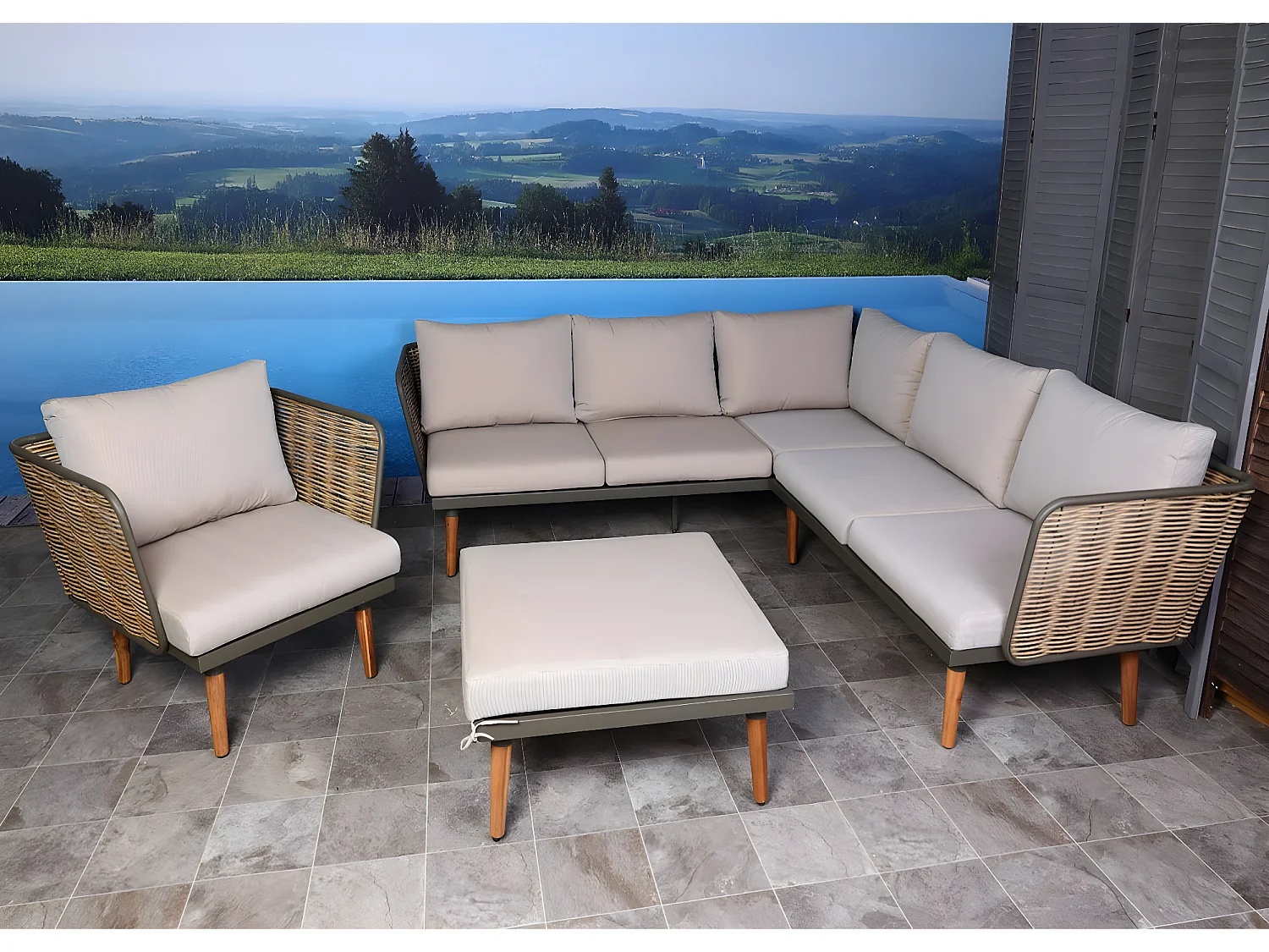 Tuinset MCW-L31,  beige-bruin