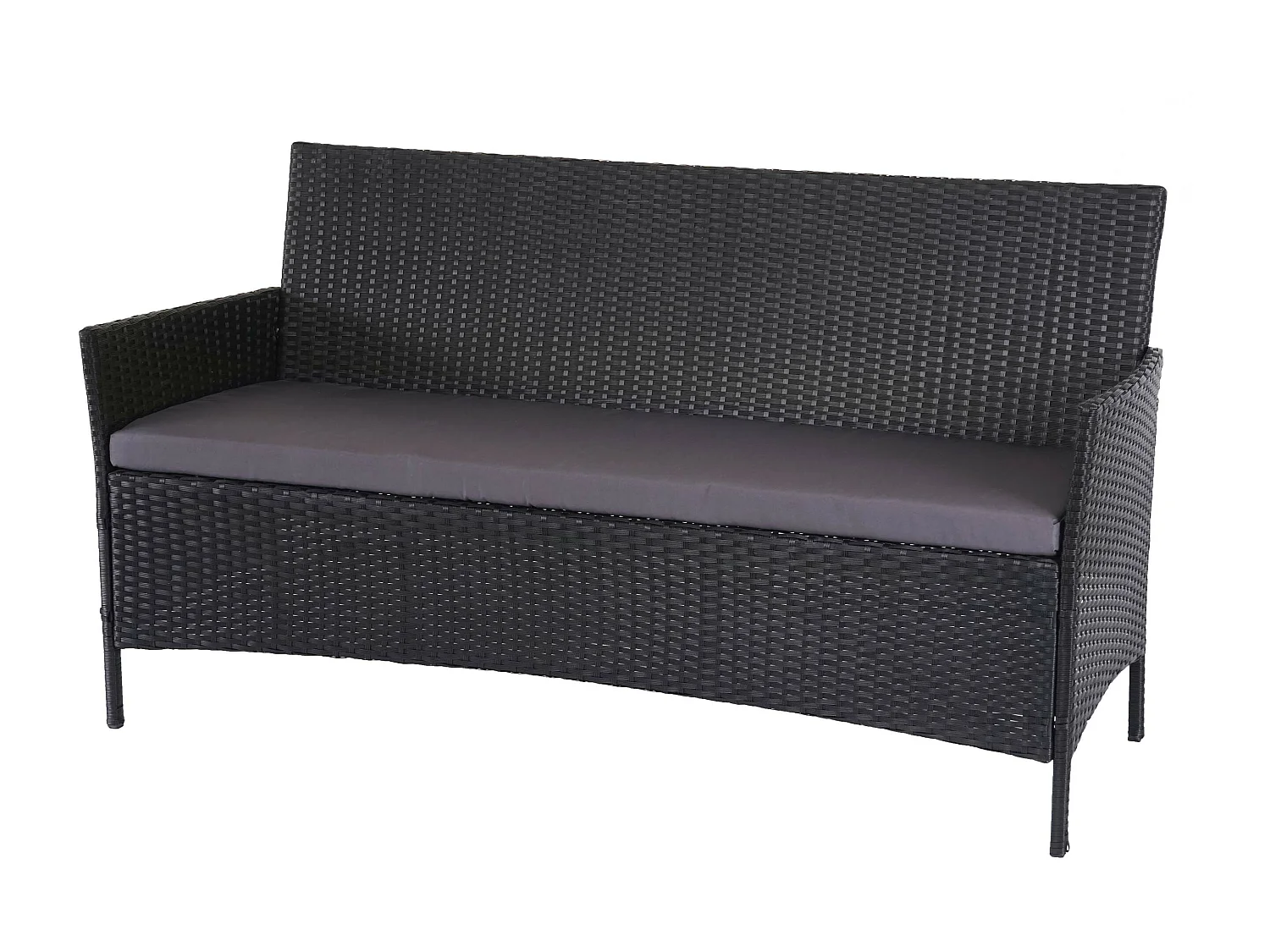 3-2-1-1 Polyrotan set Hamar,  antraciet, antraciet kussens