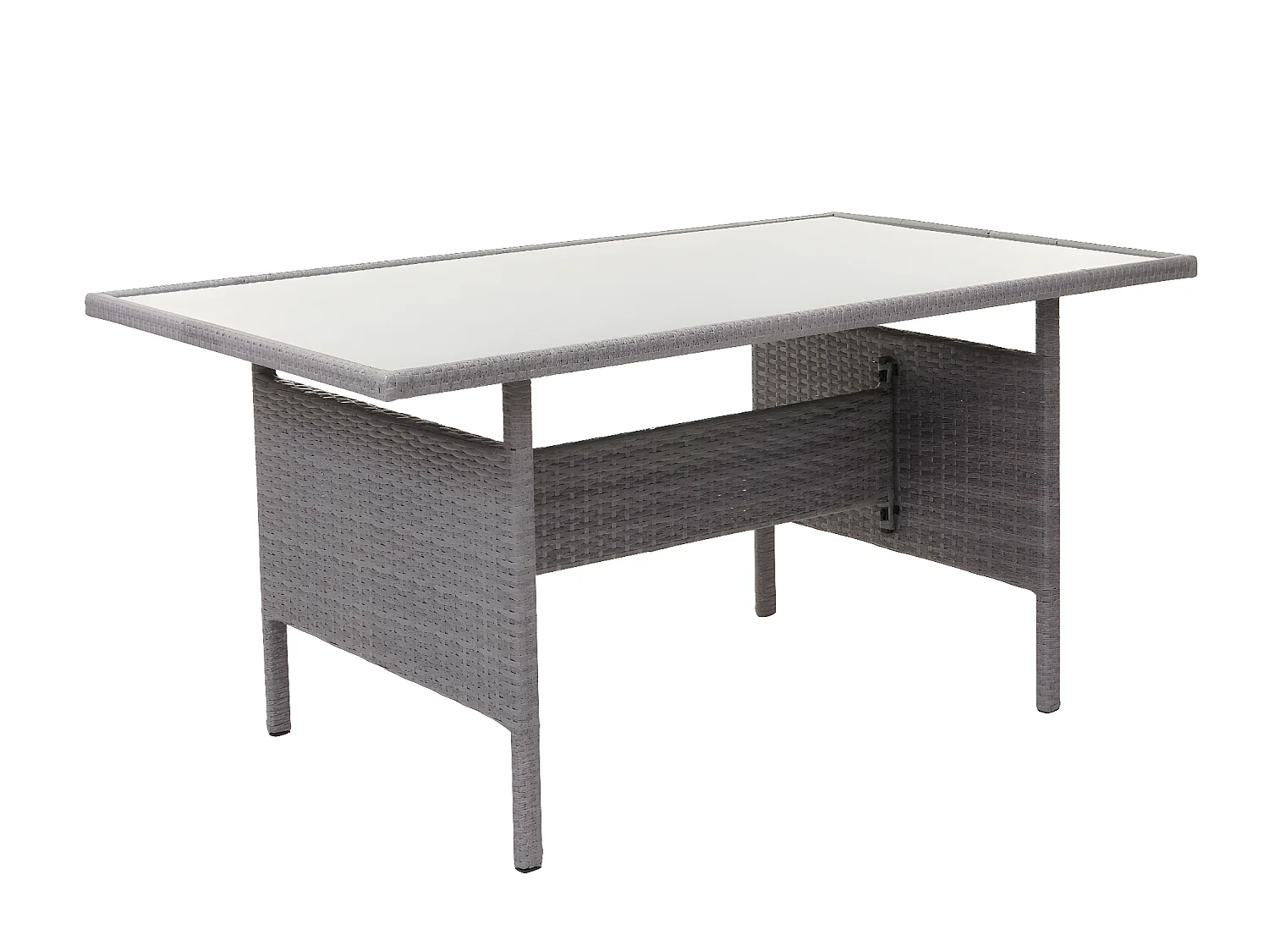 Poly-rattan set MCW-A29,  grijs, grijze kussens