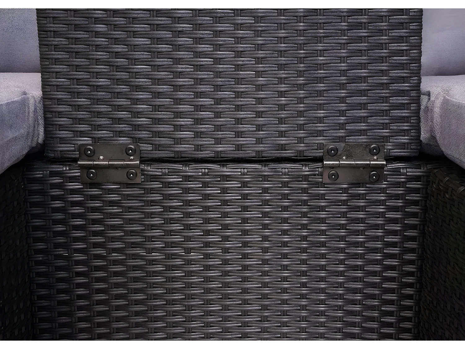 Zestaw wypoczynkowy MCW-J37 (4-częściowy),  antracyt, poduszki jasnoszare