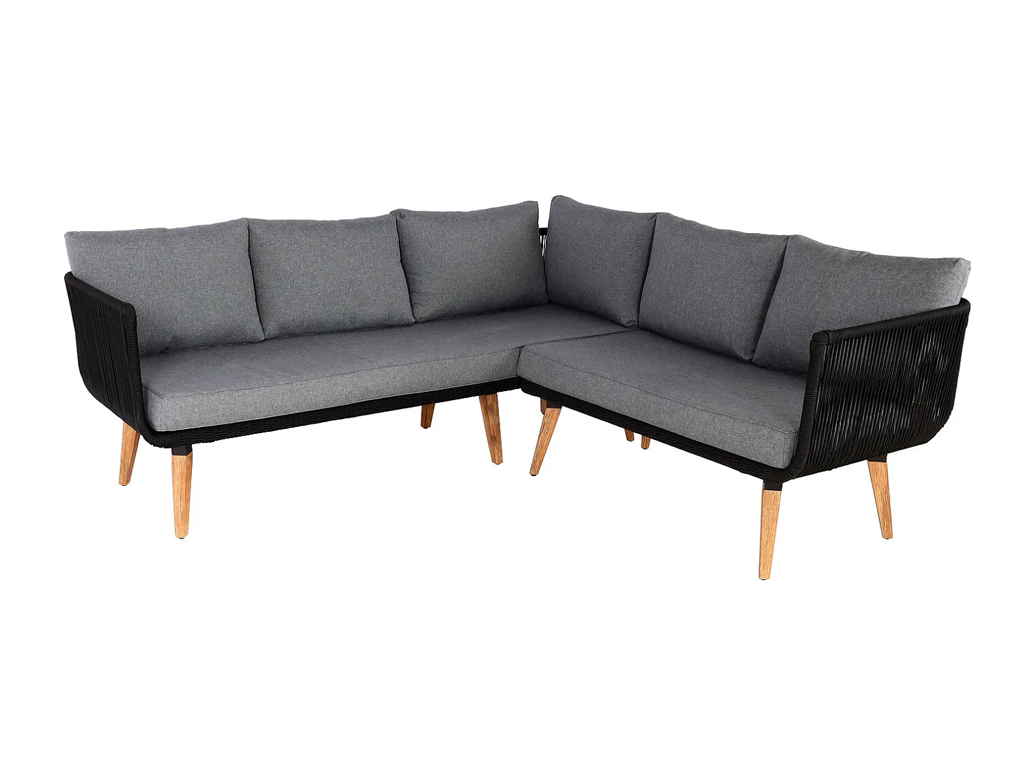 Zestaw ogrodowy MCW-L30 (zestaw 2 sztuk),  tapicerka ciemnoszara