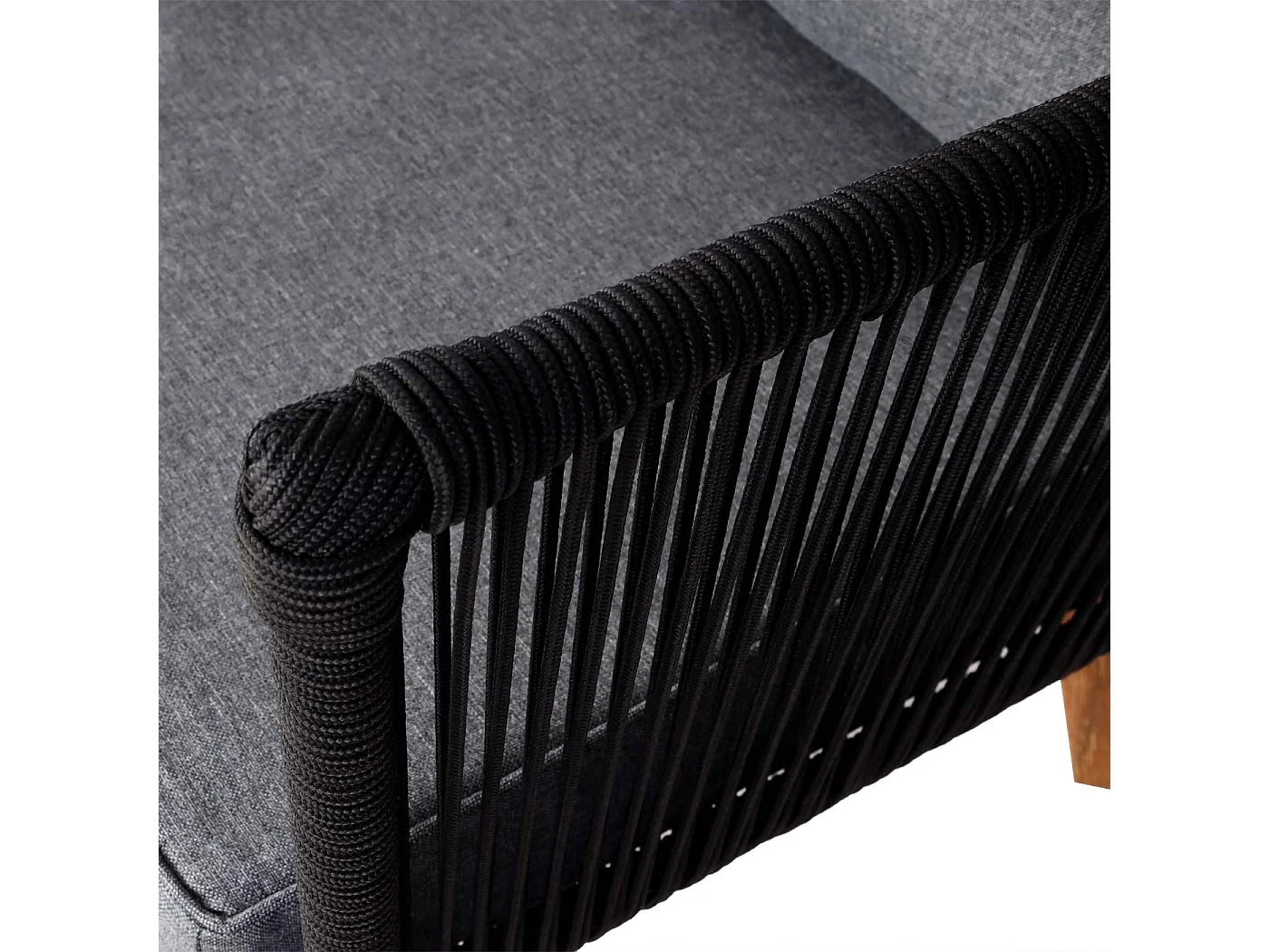 Garten-Garnitur MCW-L30 (2er-Set), Polster dunkelgrau