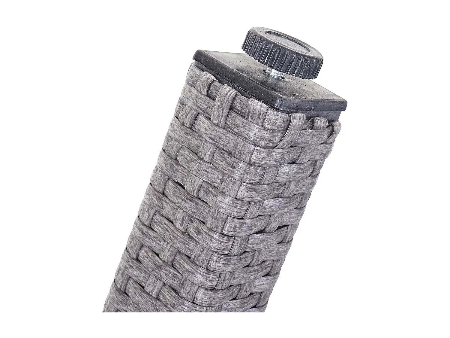 Zestaw z polirattanowym wykończeniem  Hamar (7 elementów),  szary, poduszki kremowe