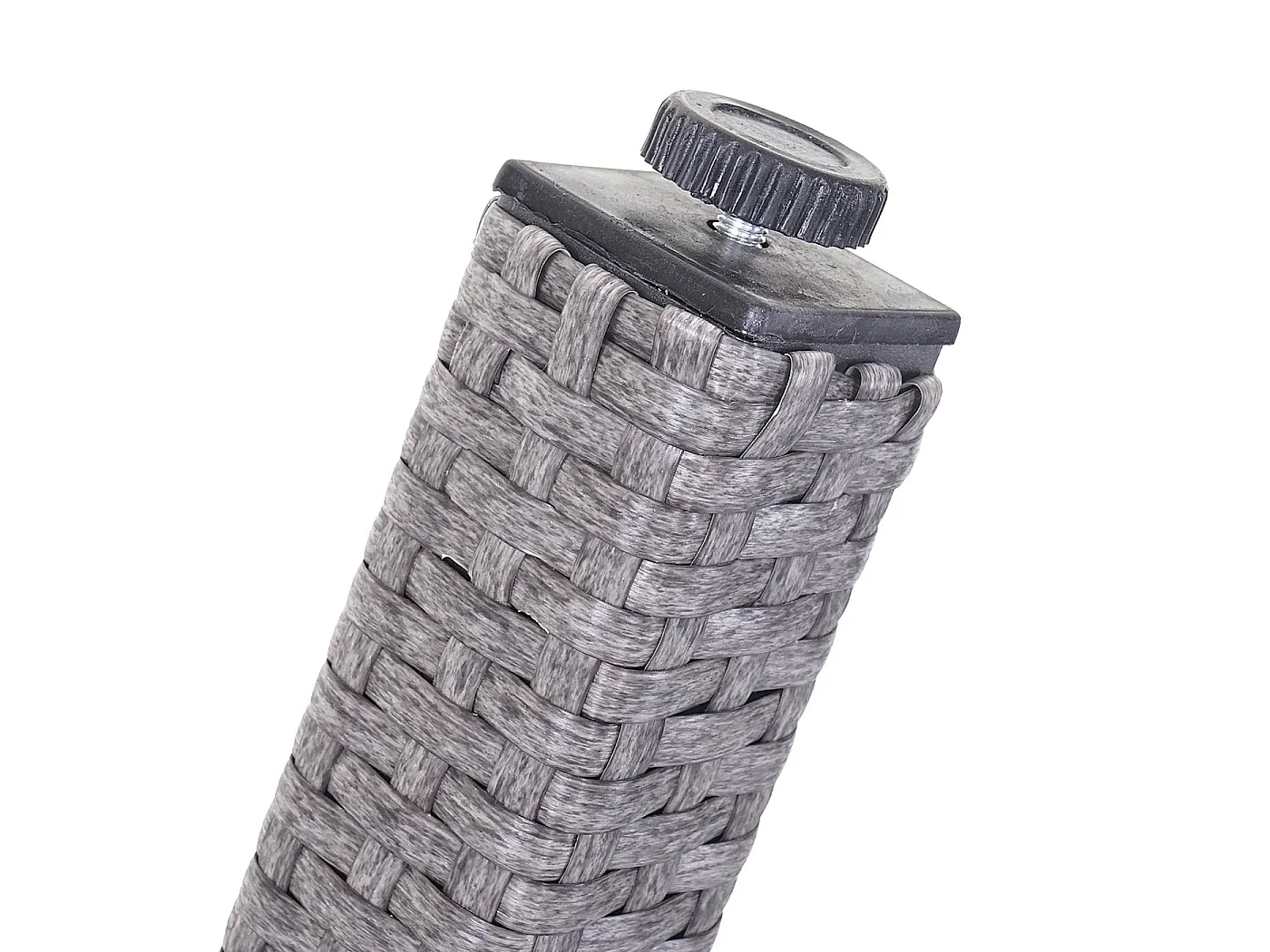 Poly-Rattan-Garnitur  Hamar (7-teilig), Grau, Kissen creme