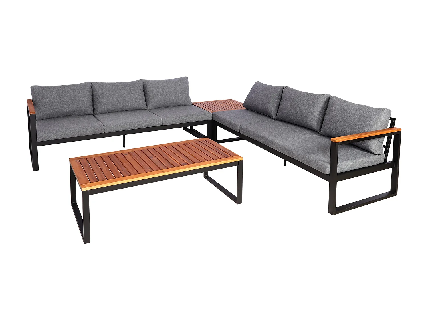 Garten-Garnitur MCW-L26 (4er-Set), Dunkelgrau