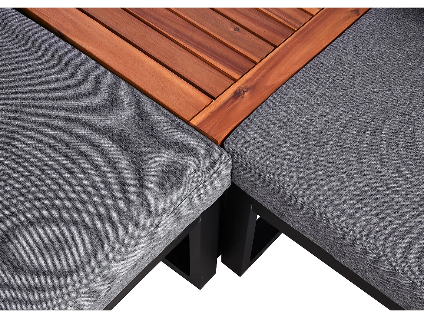 Garten-Garnitur MCW-L26 (4er-Set), Dunkelgrau