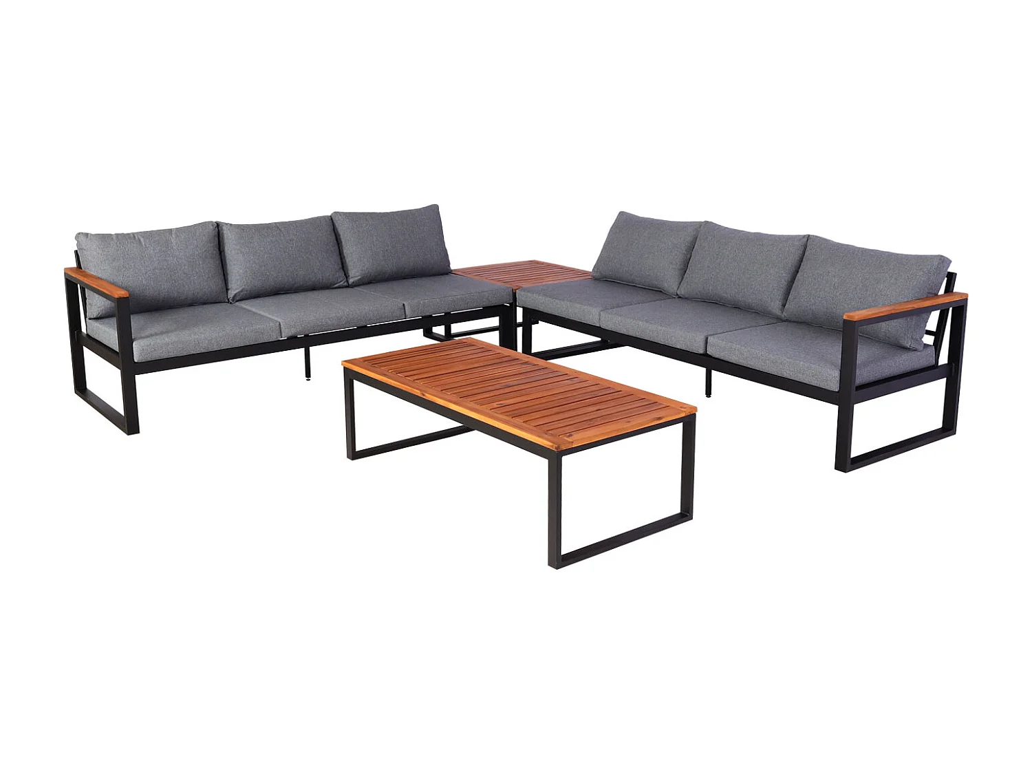 Garten-Garnitur MCW-L26 (4er-Set), Dunkelgrau