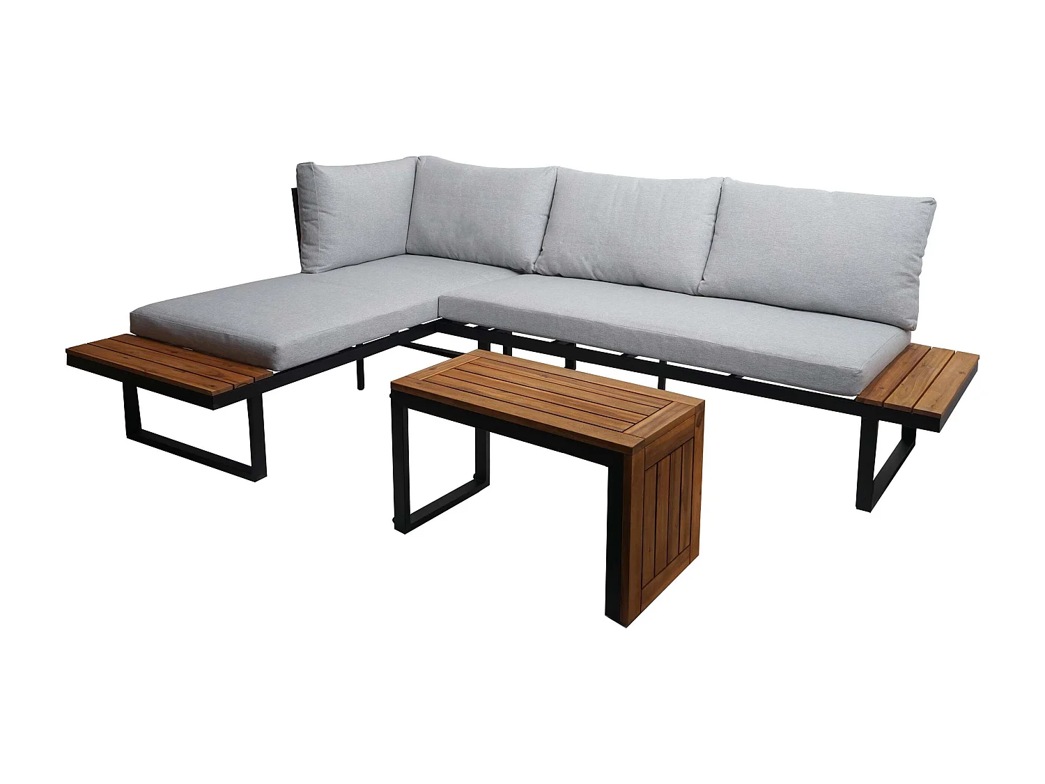 Garten Garnitur MCW-L27 (3er-Set), Hellgrau