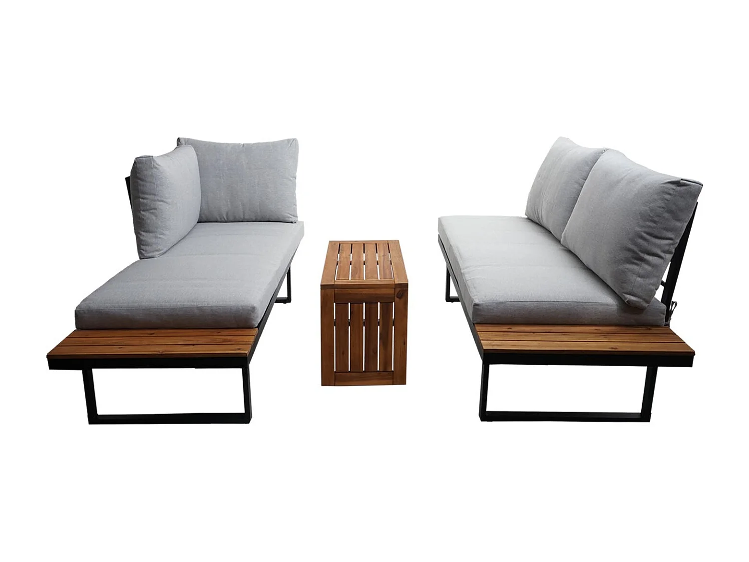 Garten Garnitur MCW-L27 (3er-Set), Hellgrau