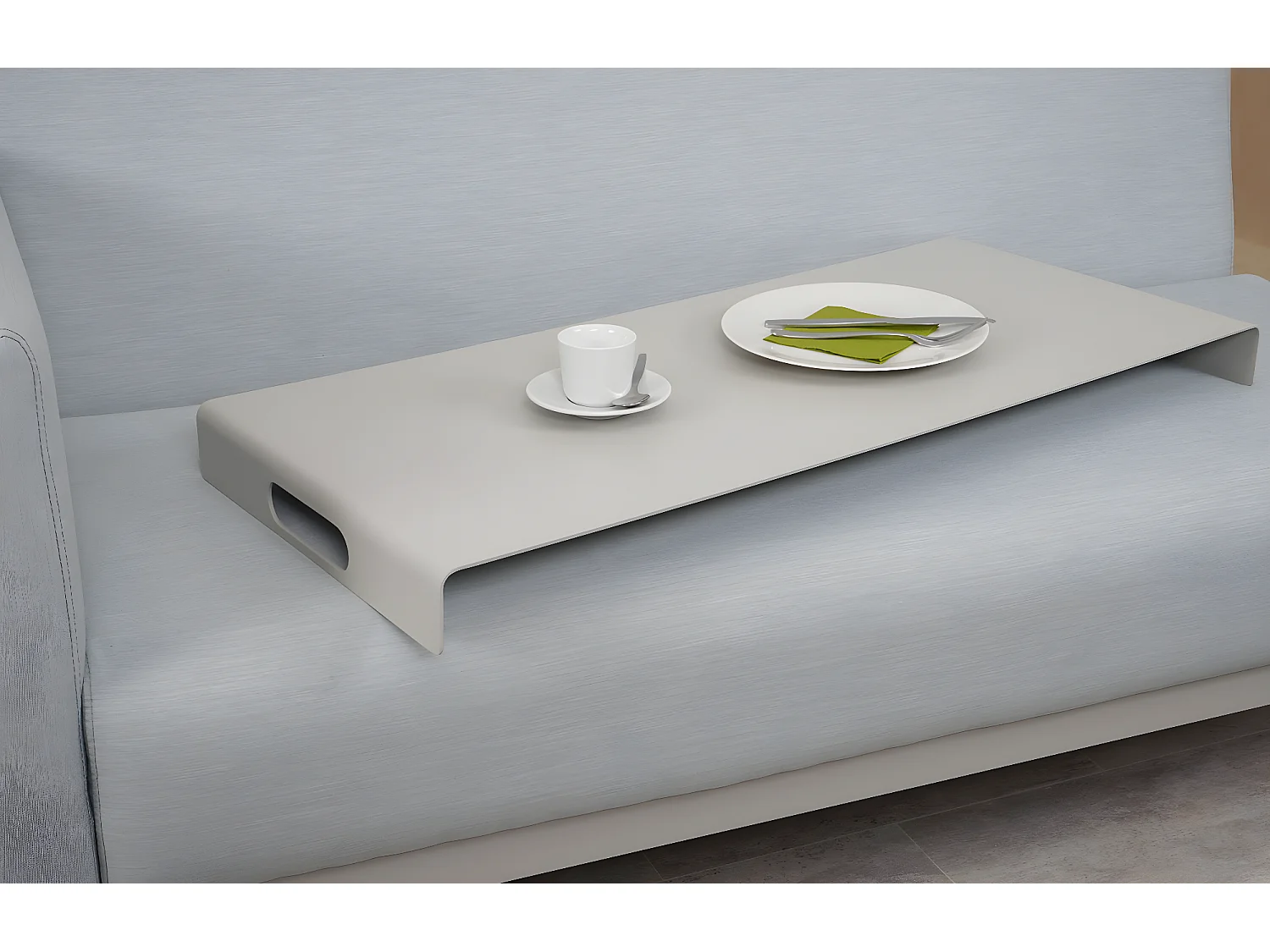 Aluminium tuinset MCW-C47 (7-delig),  blauw met plank, zonder kussens