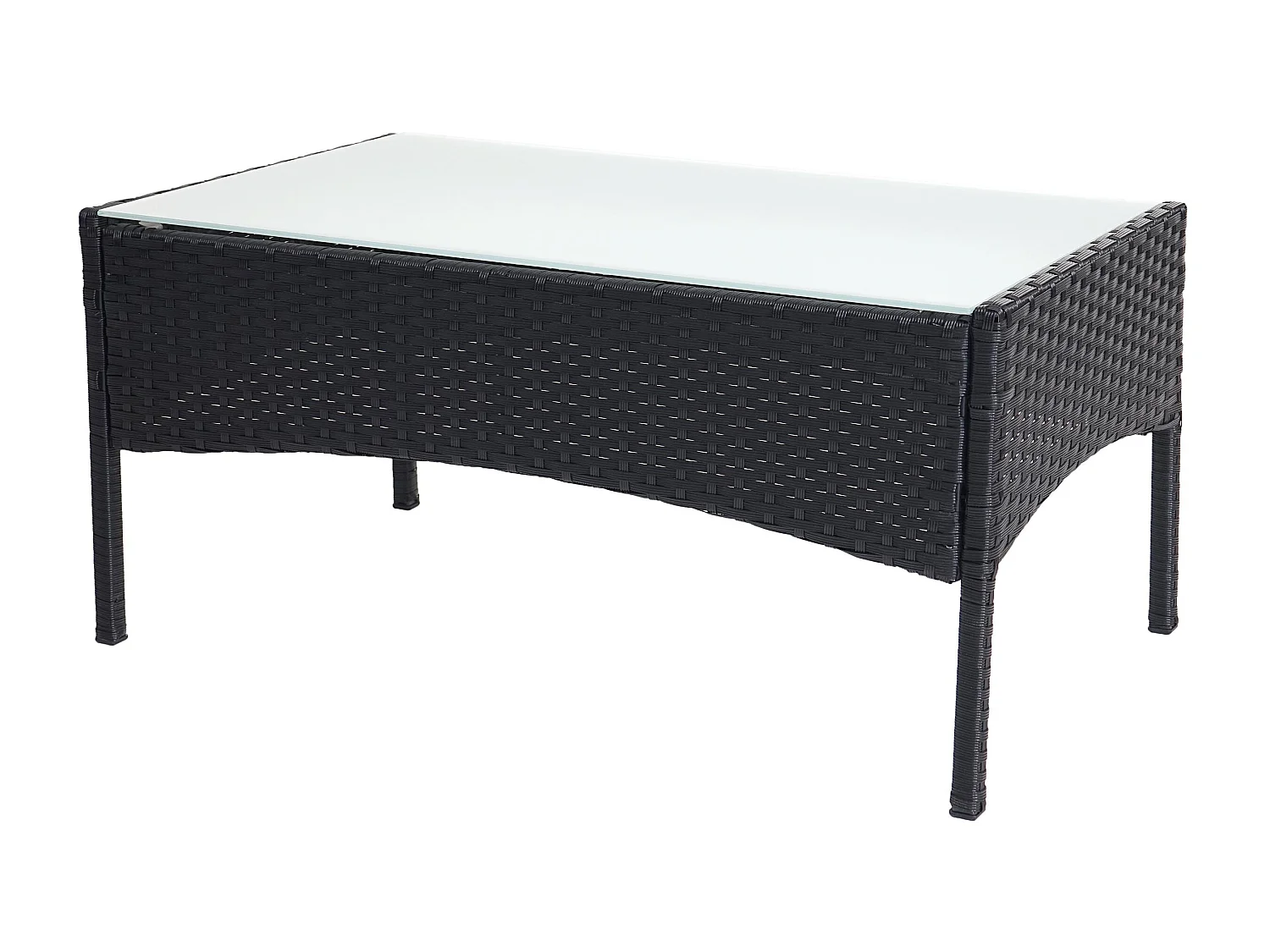 3-2-1-1 Polyrotan set Hamar,  antraciet, kussens crème