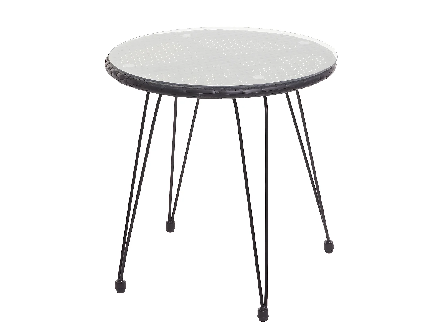 Zestaw polirattanowy MCW-G17 (3-częściowy),  antracyt, poduszki antracyt