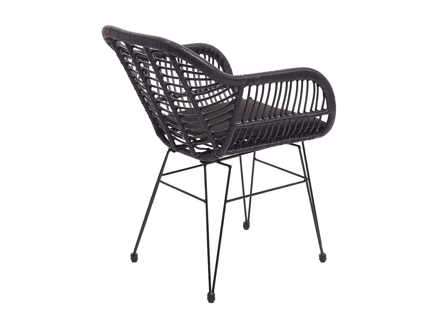 MCW-G17 Poly-Rattan Set (3-piece),  anthracite, cushions anthracite