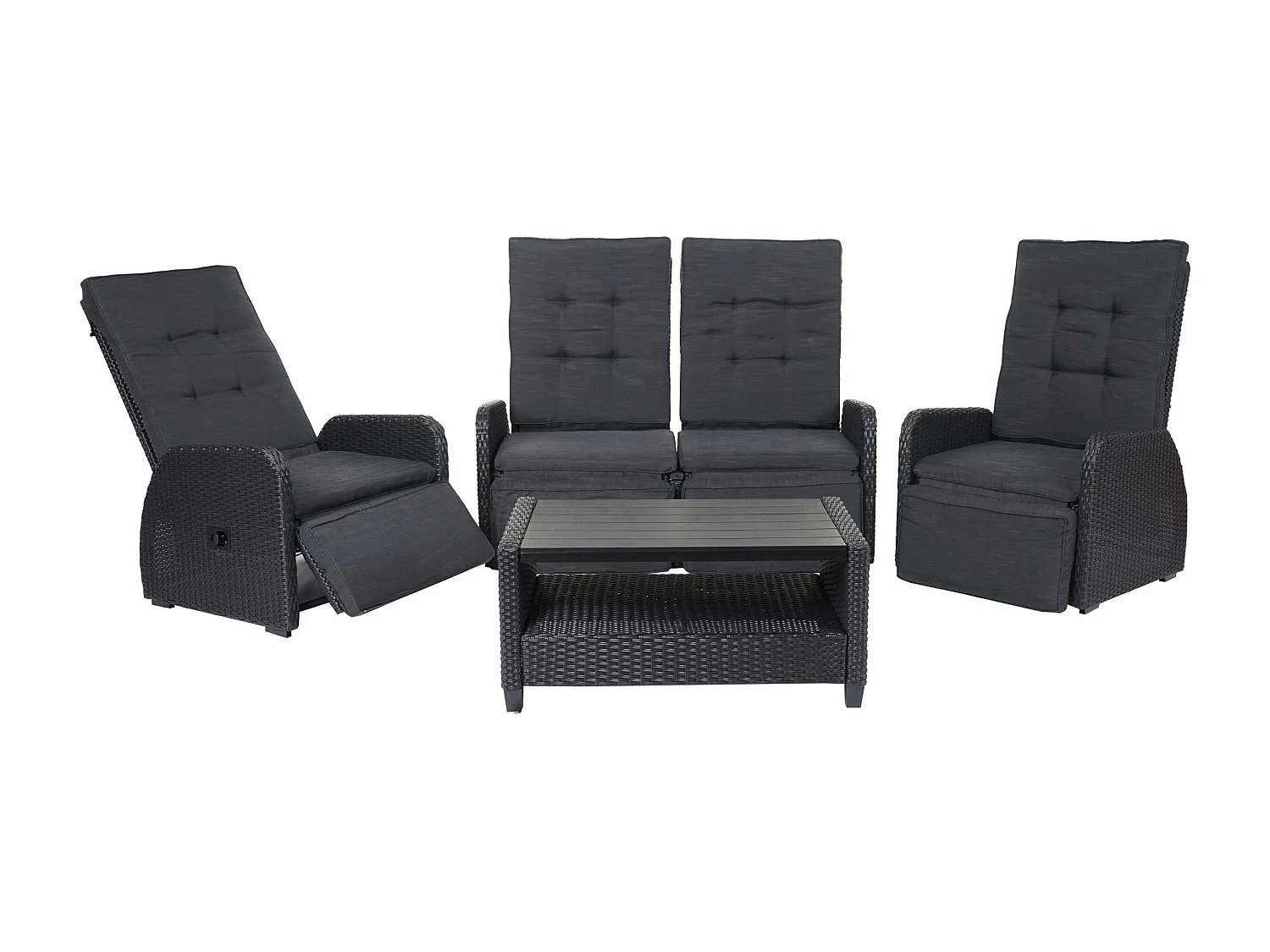 Set MCW-J35,  antraciet, antraciet kussens