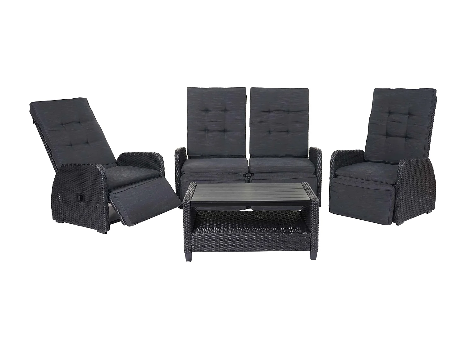 Garnitur MCW-J35, Anthrazit, Kissen anthrazit