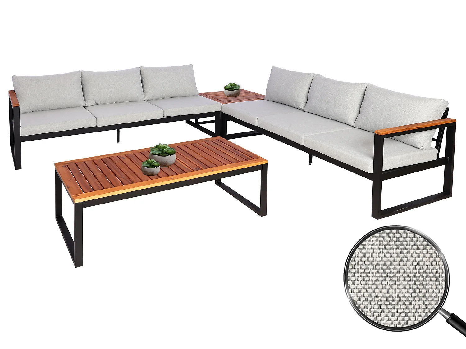 Tuinset MCW-L26 (set van 4),  lichtgrijs