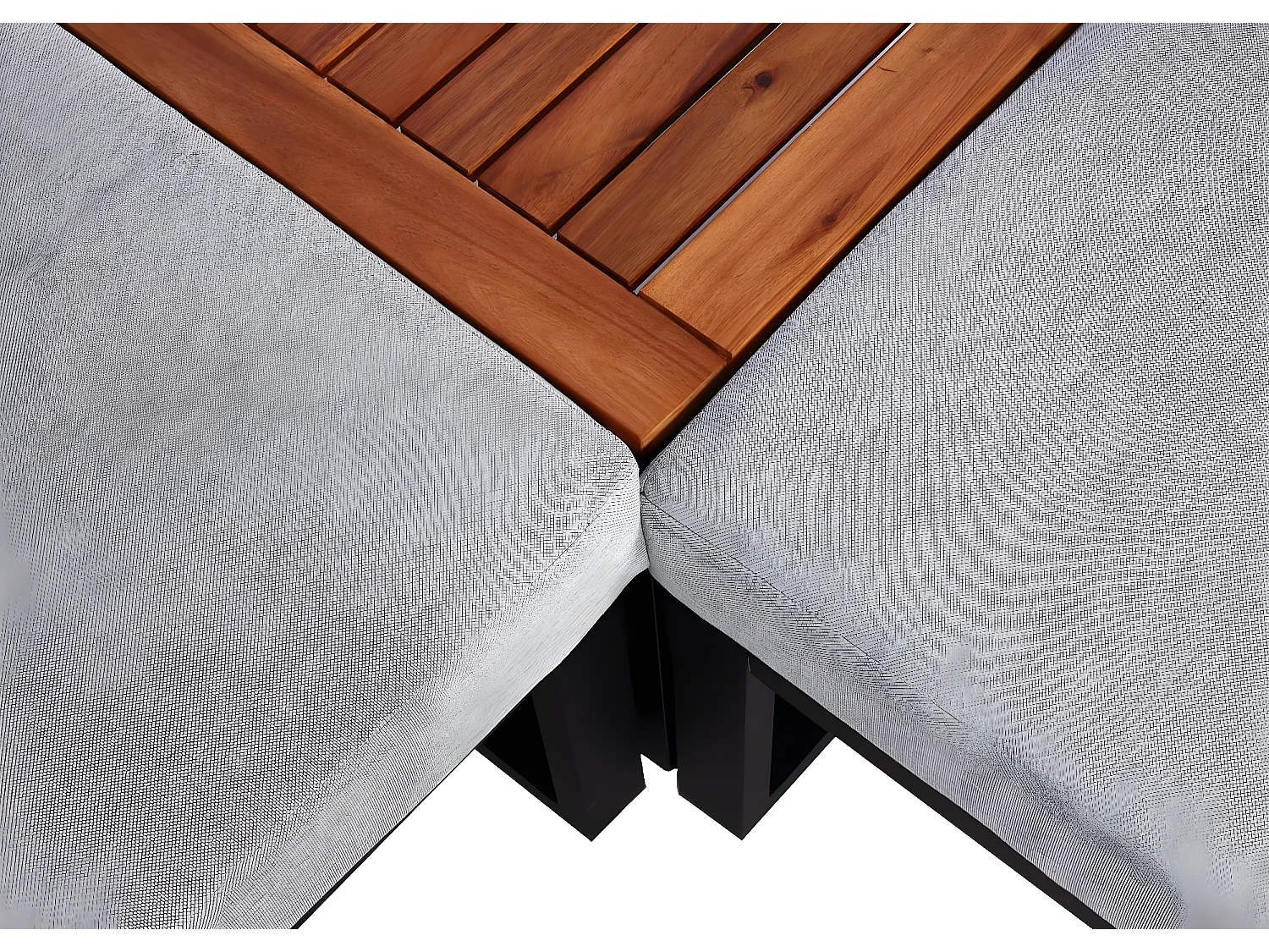 Tuinset MCW-L26 (set van 4),  lichtgrijs