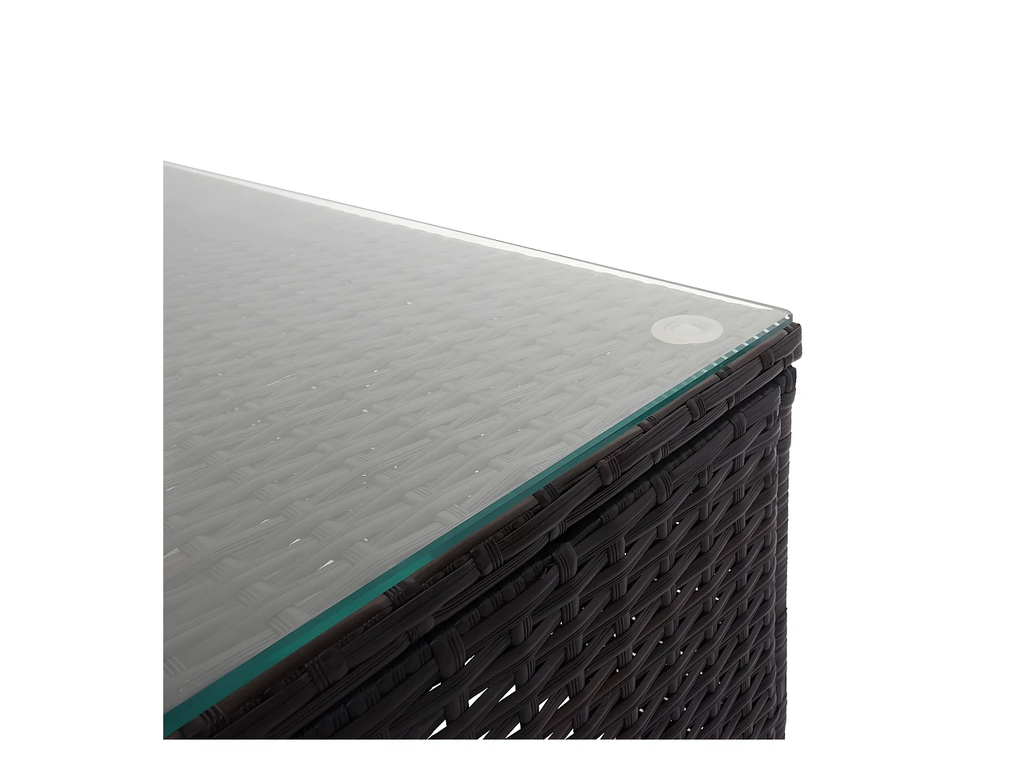 Zestaw polirattanowy MCW-F57 (3-częściowy),  brązowe, ciemnoszare poduszki z poduszkami dekoracyjnymi