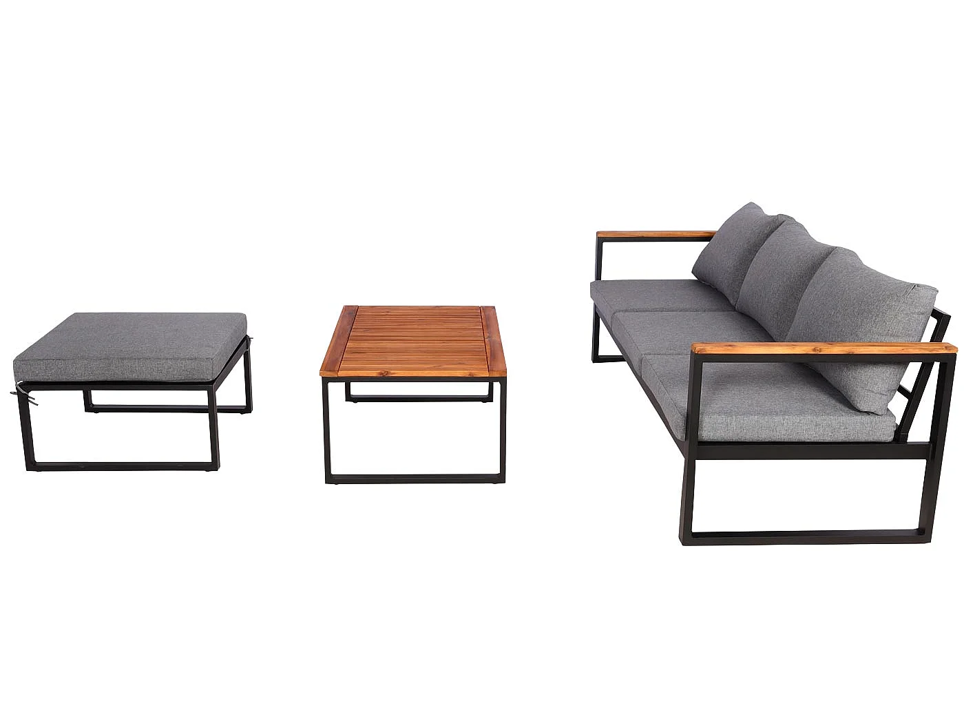 Zestaw ogrodowy MCW-L26b (zestaw 3 sztuk),  ciemnoszary