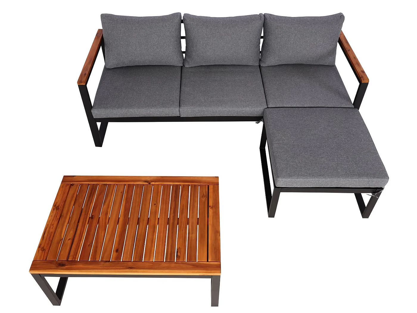 Zestaw ogrodowy MCW-L26b (zestaw 3 sztuk),  ciemnoszary