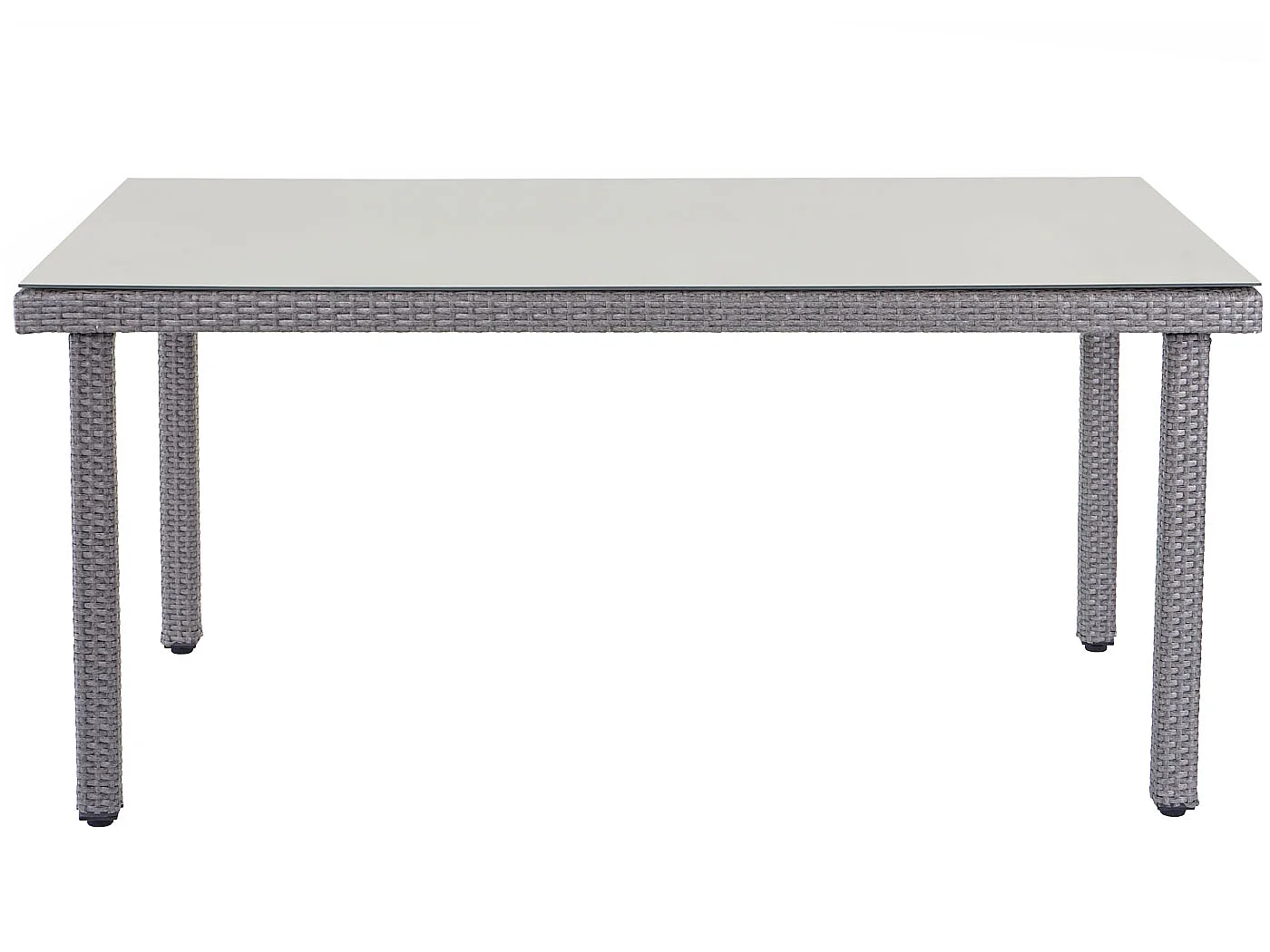 Poly-Rattan-Garnitur  Hamar (7-teilig), Grau, Kissen anthrazit