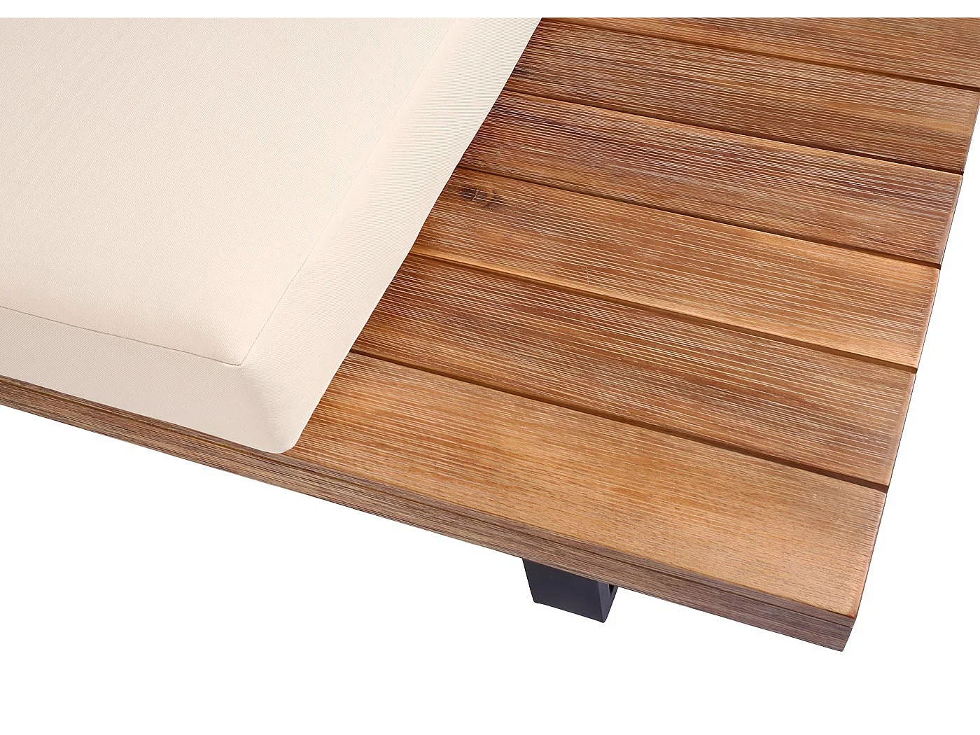 Zestaw ogrodowy MCW-H54 (zestaw 2-częściowy),  jasnobrązowy, tapicerka w kolorze beżowym