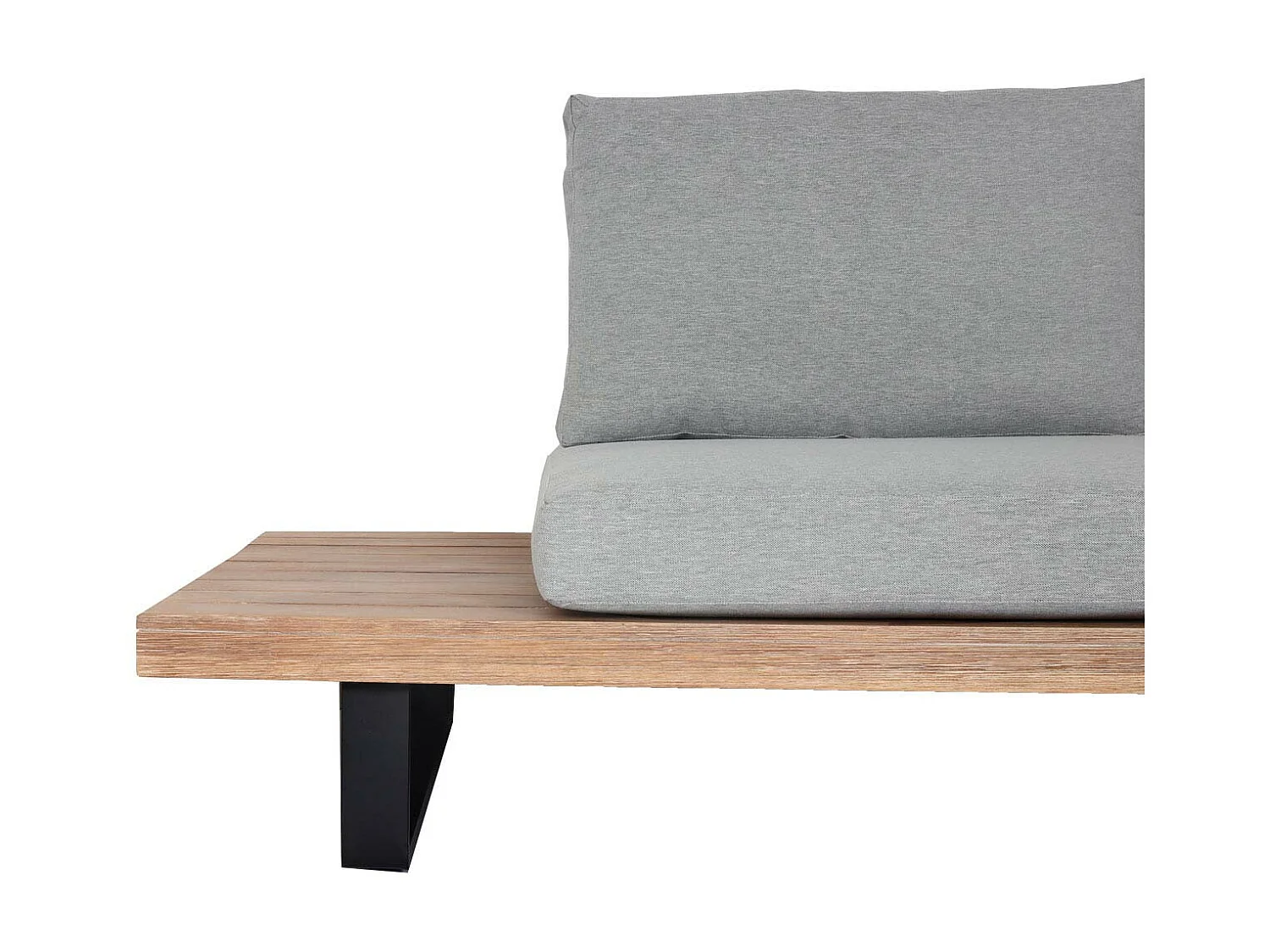 Tuinset MCW-H54 (set van 4),  lichtbruin, lichtgrijze bekleding