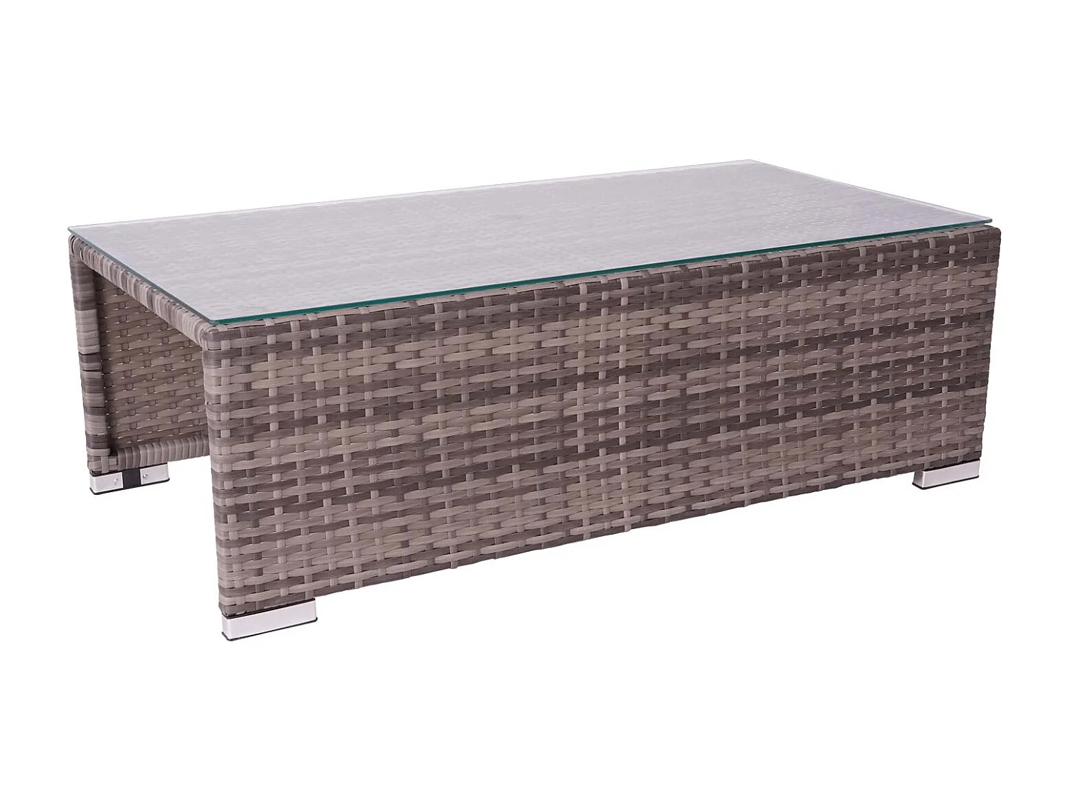 Poly-Rattan Garnitur MCW-J36 (6-teilig), Grau, Kissen schwarz