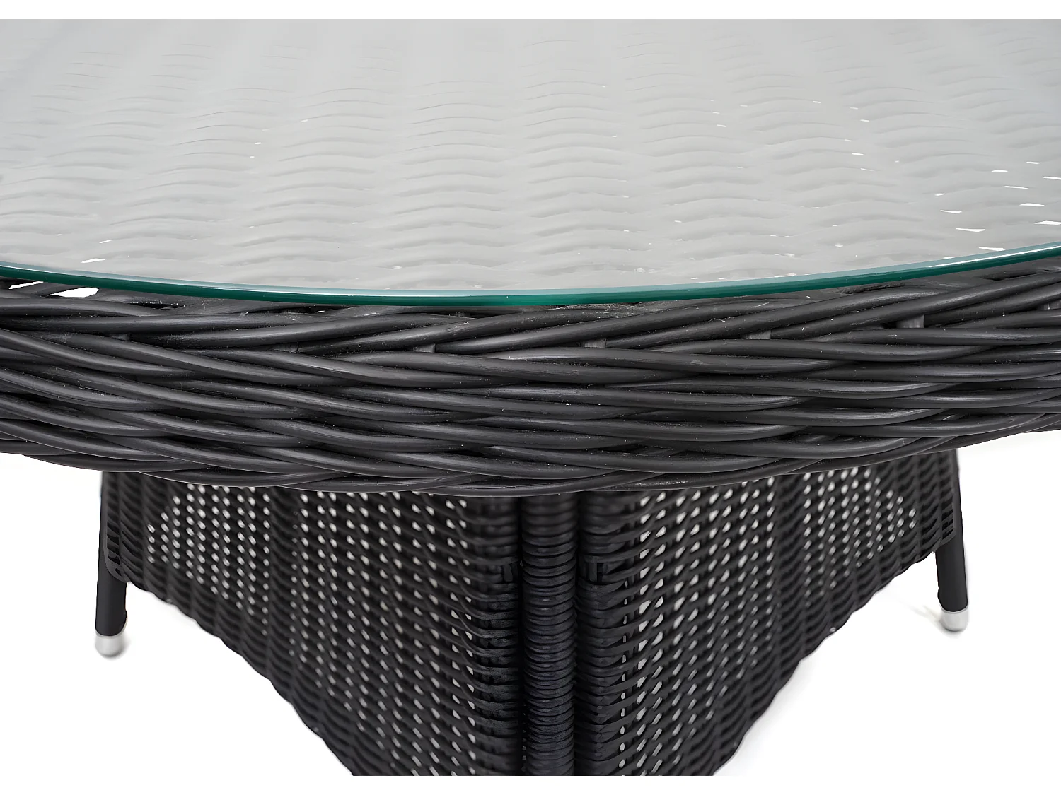 Set salotto giardino esterno salottino MCW-F51 polyrattan tavolo con 4x poltrone antracite grigio scuro