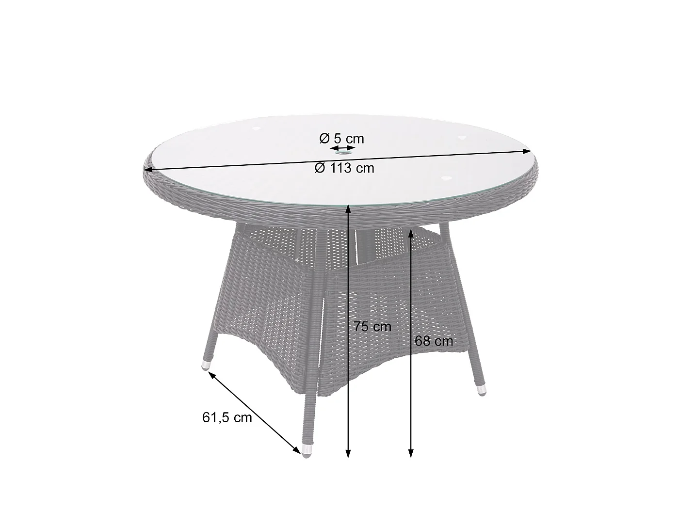 Zestaw polirattanowy MCW-F51 (5-częściowy)