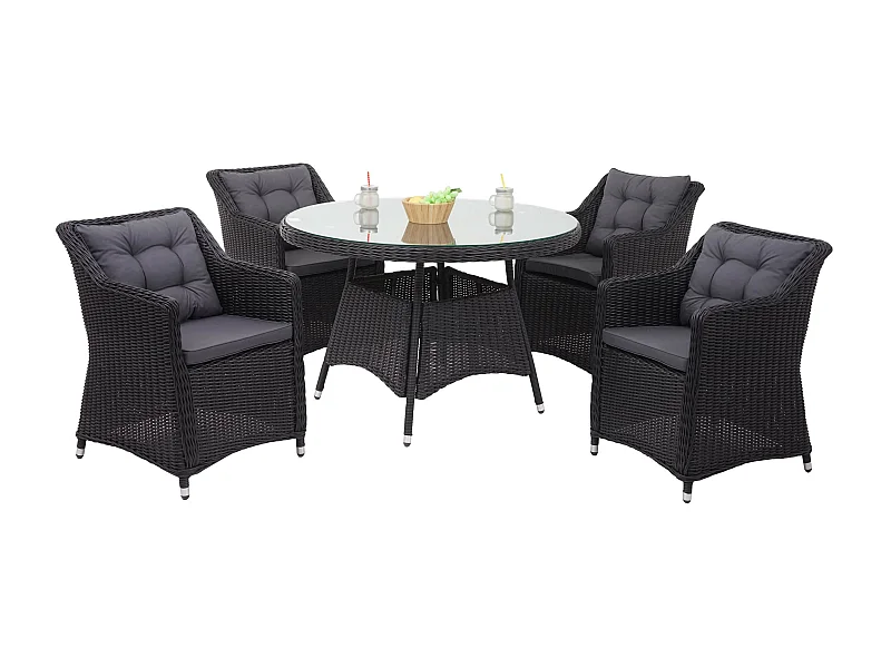 Poly-Rattan Garnitur MCW-F51 (5-teilig)