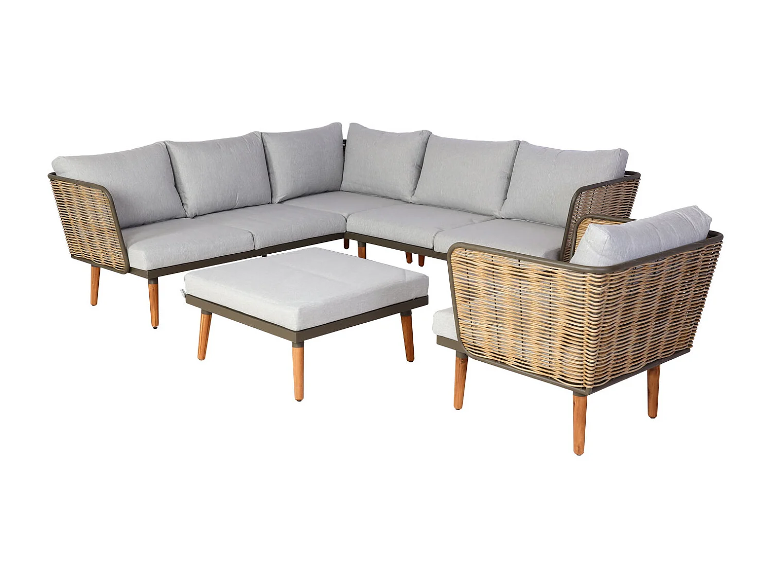 Zestaw ogrodowy MCW-L31,  jasnoszary