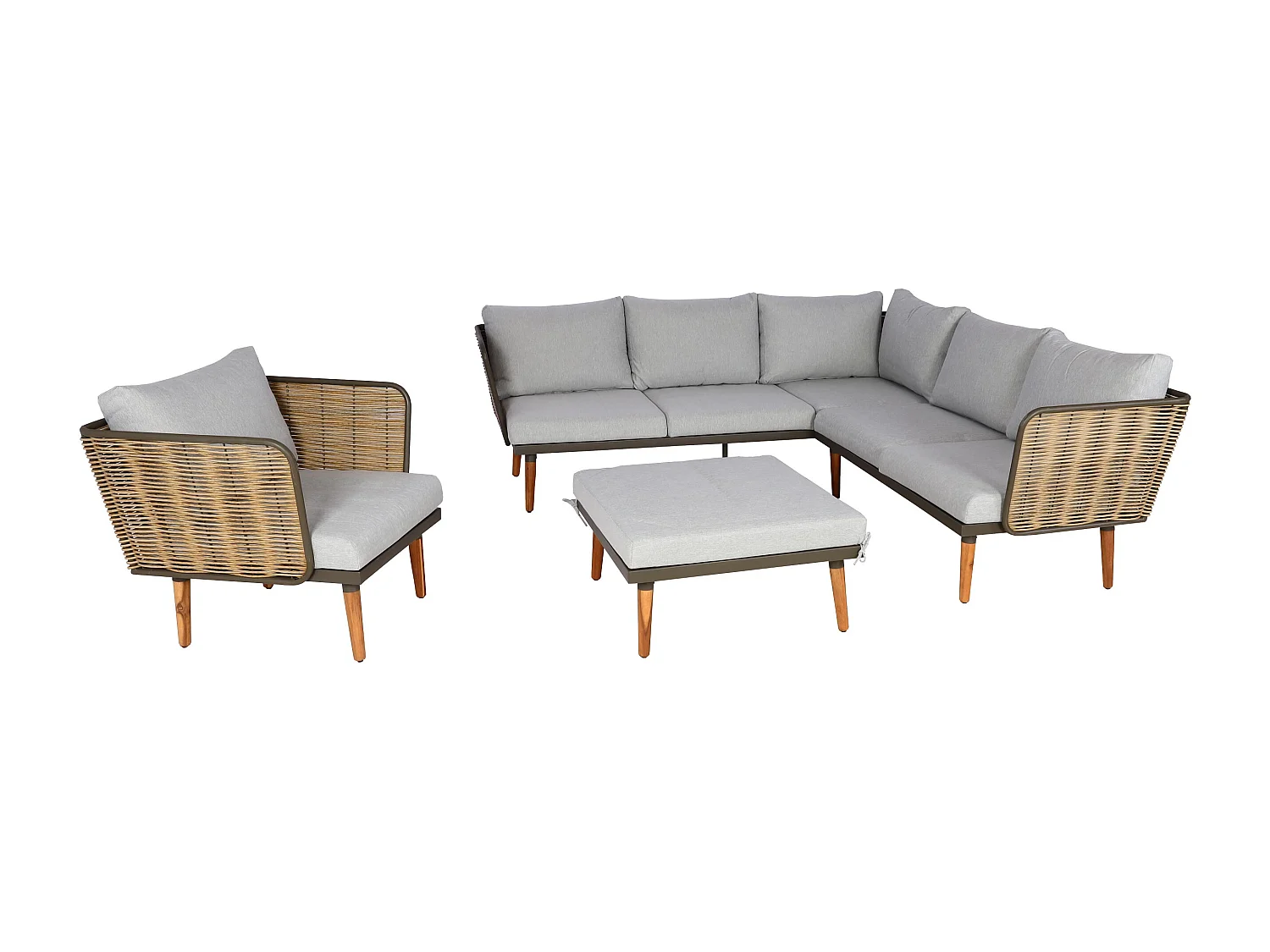 Zestaw ogrodowy MCW-L31,  jasnoszary