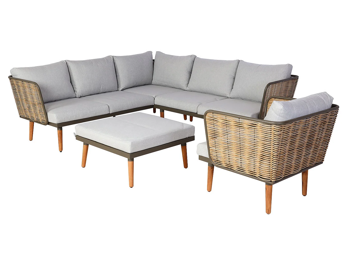 MCW-L31 garden furniture set,  light grey