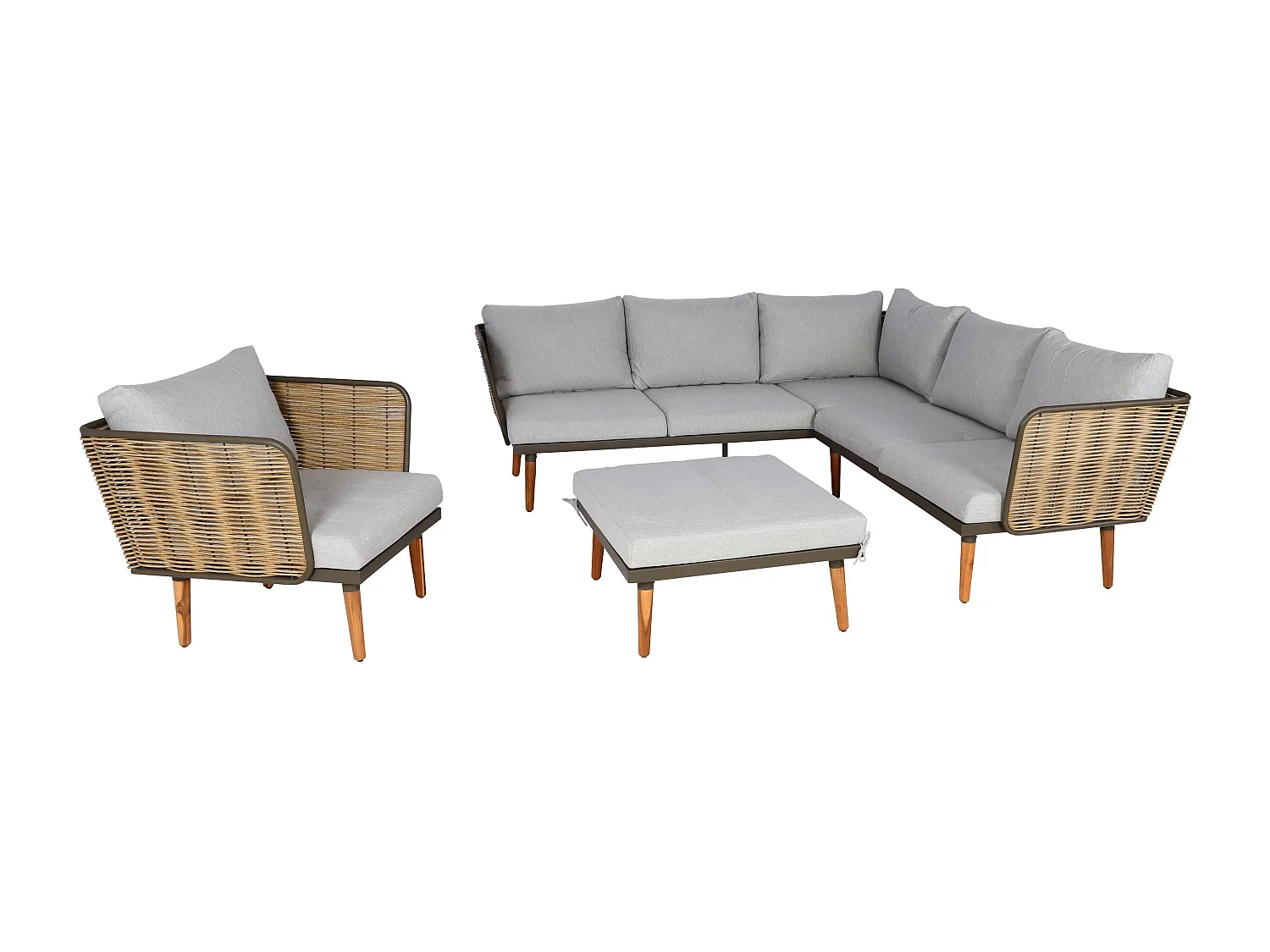 MCW-L31 garden furniture set,  light grey