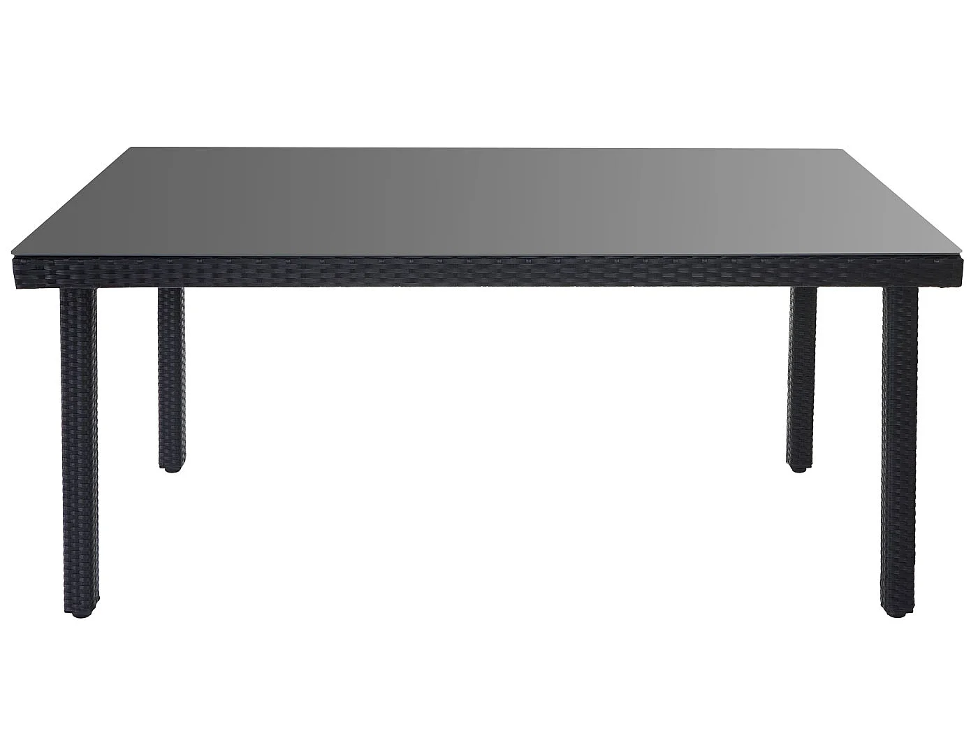 Poly-Rattan-Garnitur  Hamar (7-teilig), Anthrazit, Kissen anthrazit