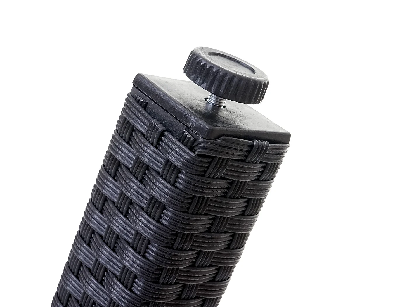 Poly-Rattan-Garnitur  Hamar (7-teilig), Anthrazit, Kissen anthrazit