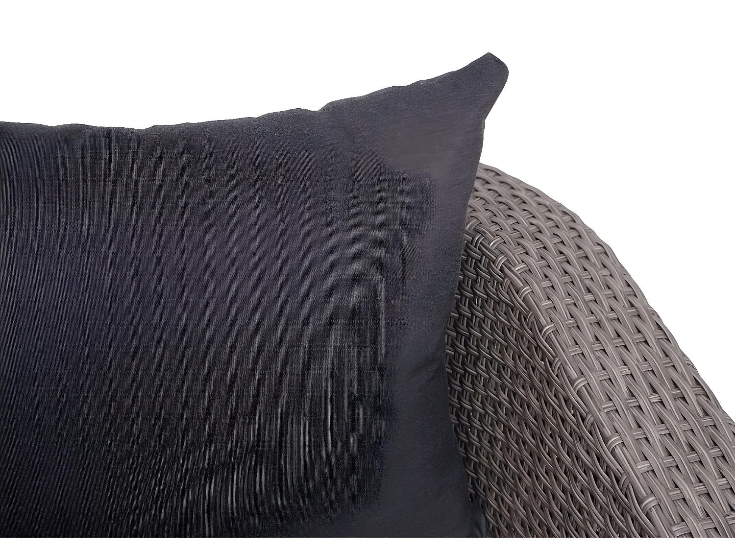 Zestaw wypoczynkowy MCW-J37 (4-częściowy),  szary, poduszki antracytowe