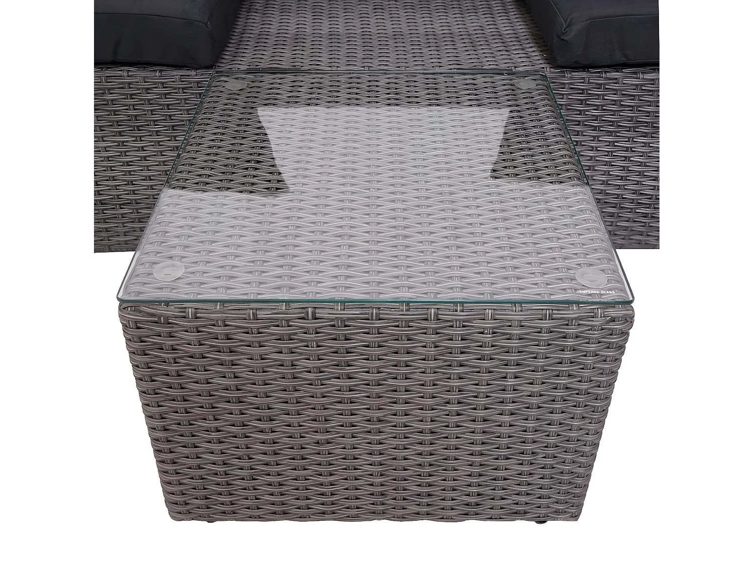 Loungeset MCW-J37 (4-delig),  grijs, antraciet kussens