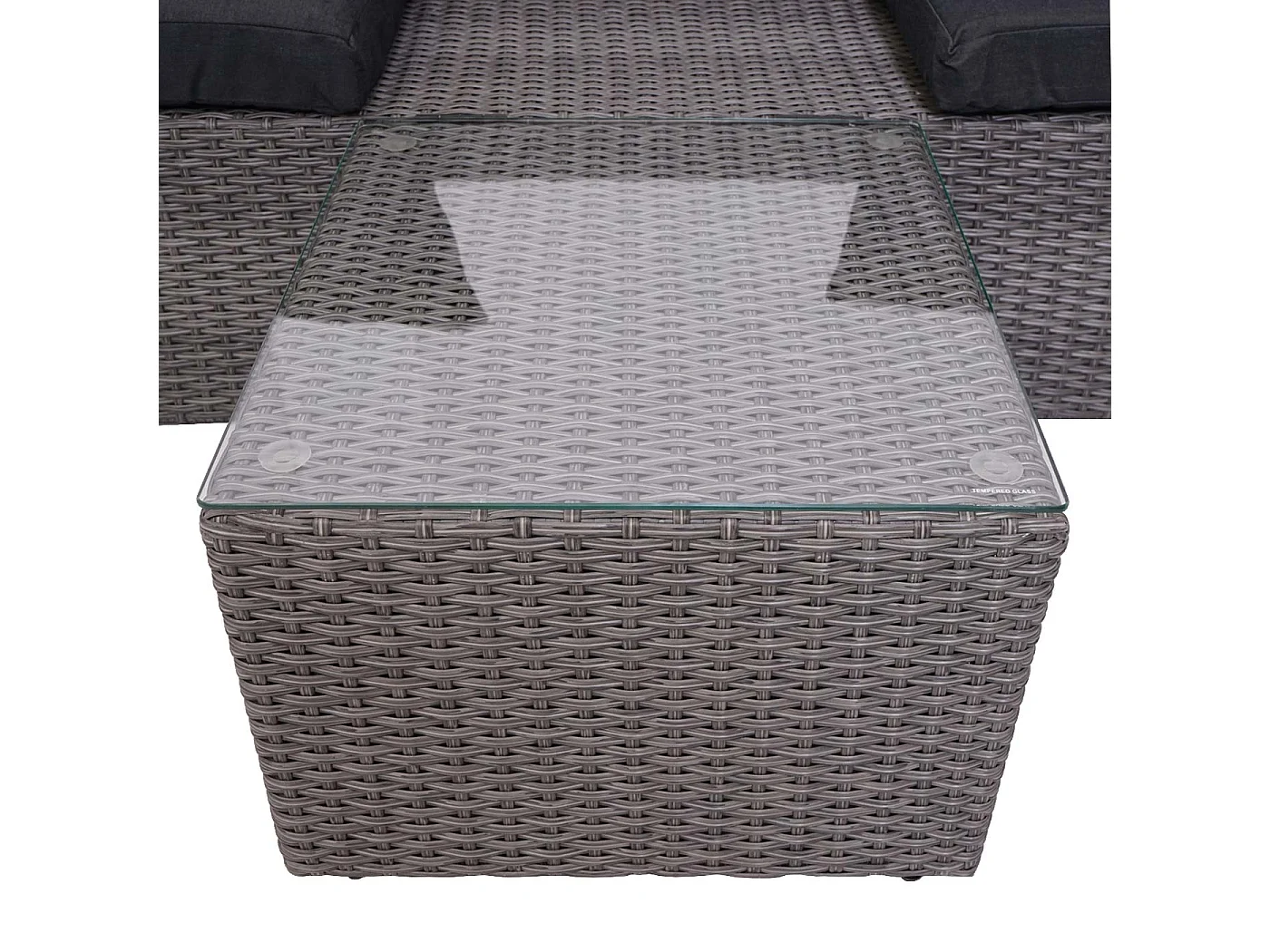 Lounge-Set MCW-J37 (4-Teilig), Grau, Kissen anthrazit