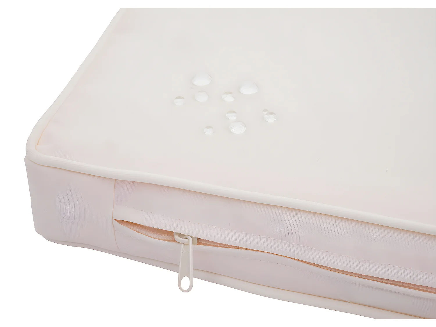 Poly-Rattan Garnitur MCW-F55 (4-teilig), Grau, Kissen creme