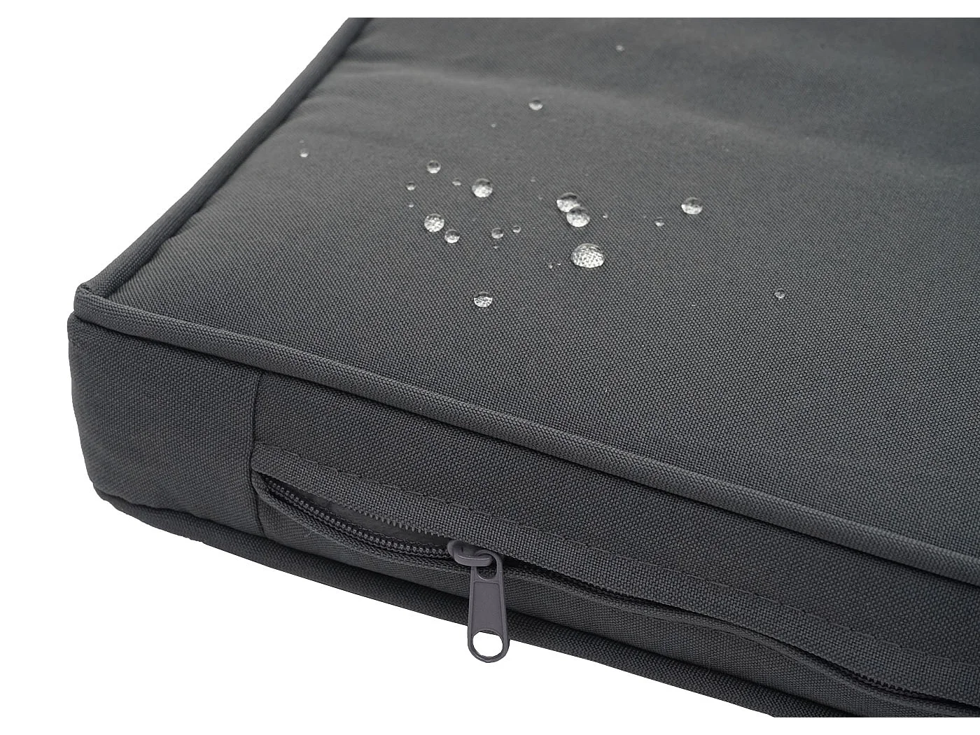 Zestaw polirattanowy MCW-F55 (4-częściowy),  brązowy, ciemnoszare poduszki